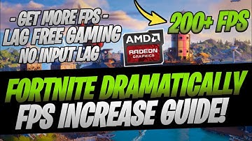 AMD Radeon Dramatically FPS Increase Guide For Fortnite Season 3