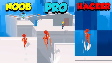 NOOB vs PRO vs HACKER - Parkour Race Freerun Game Part 5