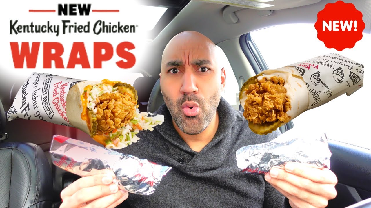 THIS IS A TRAVESTY! New KFC Chicken Wraps Review Classic & Spicy
