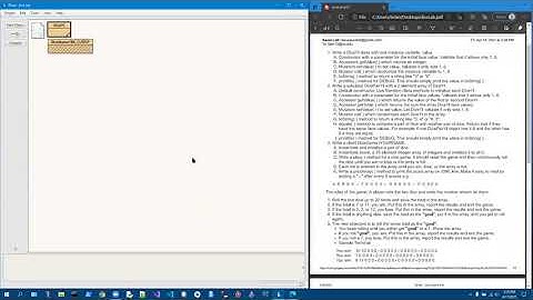Java Tutorial for a Dice Game. Part 1/2