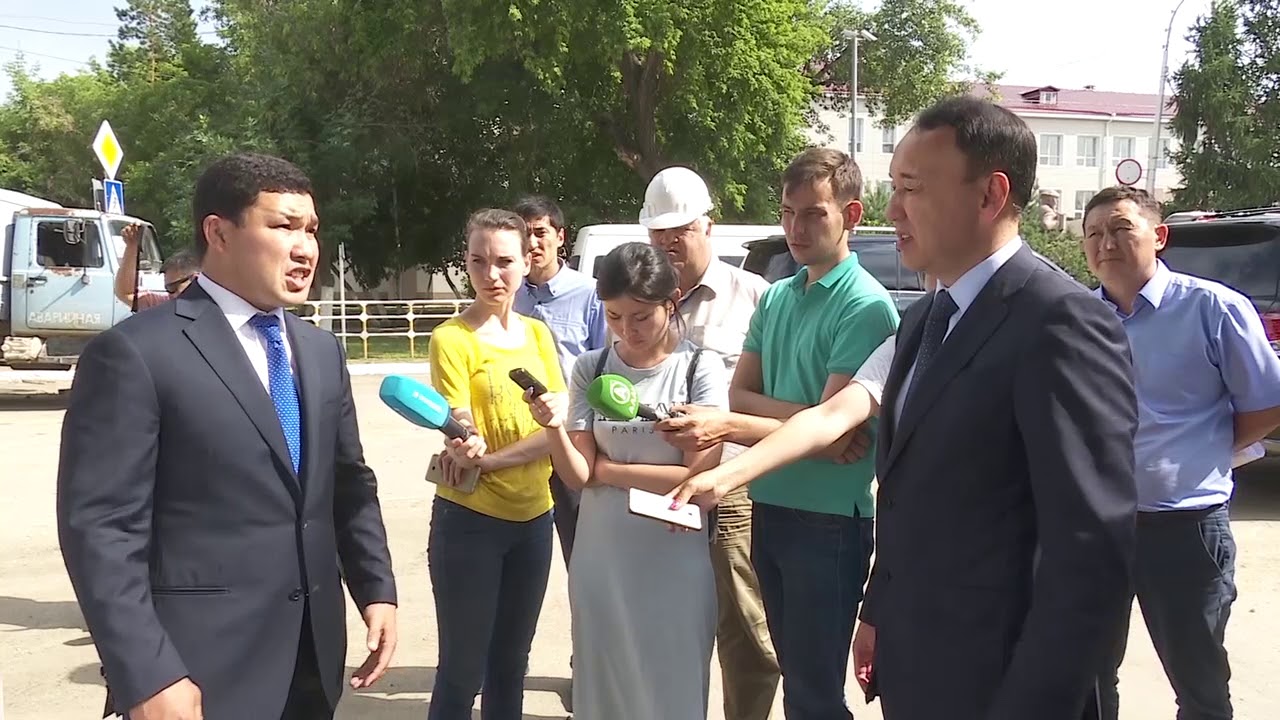 Ремонт ул Тауельсиздик в Костанае - YouTube