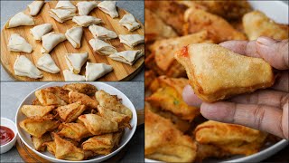 10 Min. Instant Atta Aloo Nashta Recipe | Crispy Aloo Samosa Recipe | Evening Teatime Snacks