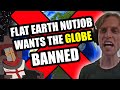 Flat earth nutjob wants to ban the globe eric dubay