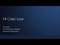 F# Code I Love - Don Syme