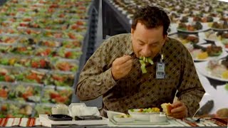 airline food🍕 eating scene in movie The Terminal (2004)