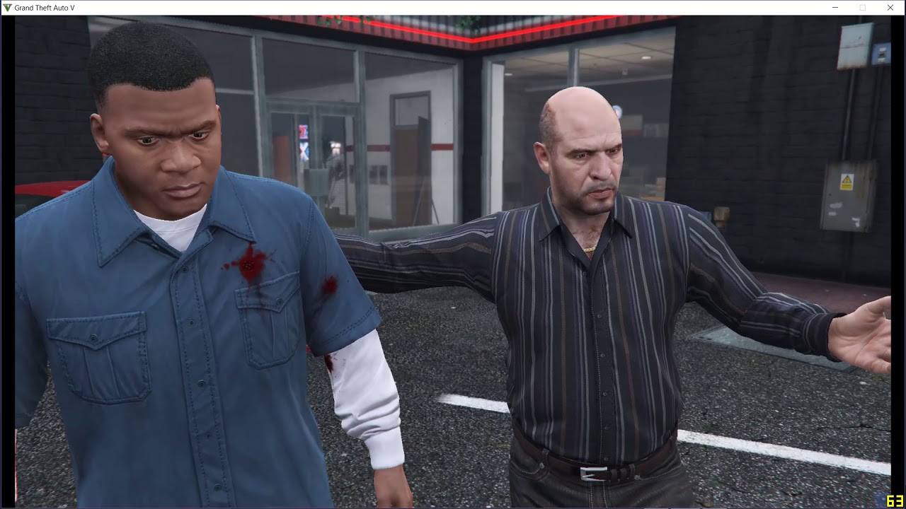 Gta 5 First Mission Franklin & Michael Meet Funny - YouTube