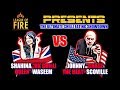 Johnny scoville vs uk chilli queen  matt tangent 1st ever league of fire world title belt match