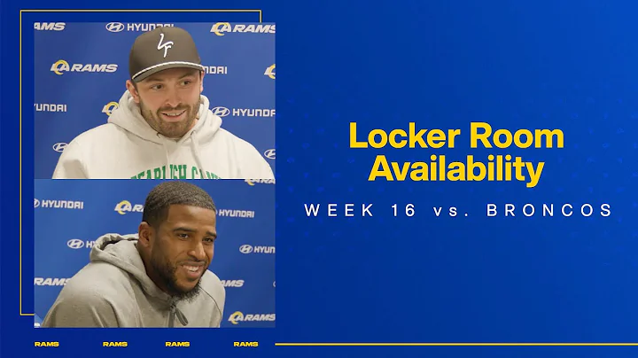 Rams QB Baker Mayfield On Week 16 Preparation & LB...