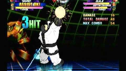 MvC2: Gambit 8 Fierce 80% Combo