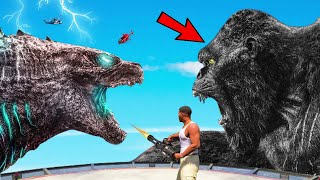 GODZILLA vs KONG Fight In GTA 5 Playing GTA 5 | EPIC BATTLE - WHO IS BEST?