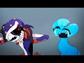 MOON VS CYAN Animation😳| Rainbow Friends Chapter 2 x FNAF RUIN Animations pt.27