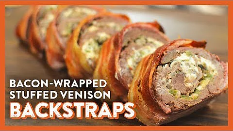 Bacon Wrapped Stuffed Venison Backstrap | Legendary Recipe