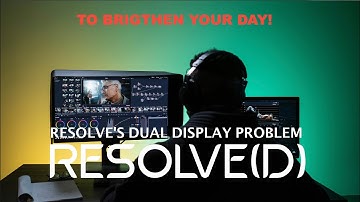 DaVinci Resolve Dual Screen problems gone with the wind.
