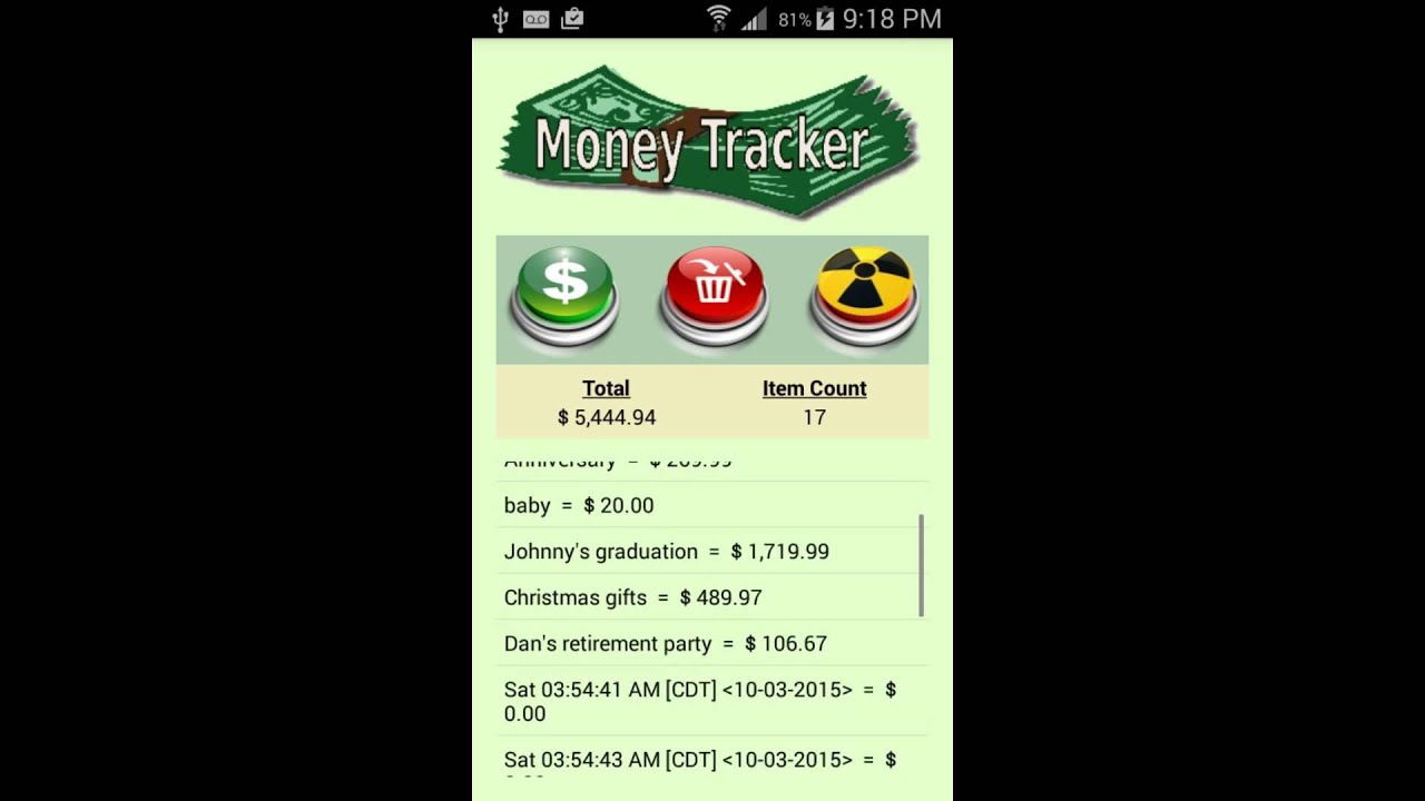 money tracker