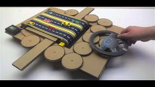 How to make a track car driving Desktop Game from Cardboard