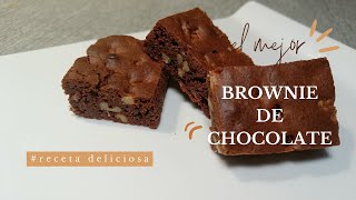 🔴 La MEJOR receta de BROWNIE de CHOCOLATE🍫 con textura única y suave sabor a chocolate❗