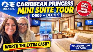 Caribbean Princess Mini Suite Tour | Cabin D505 Deck 9 – Is It Worth the Upgrade? 🚢