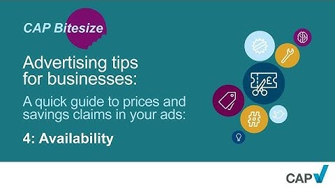 4: Price promotions and the rules on availability