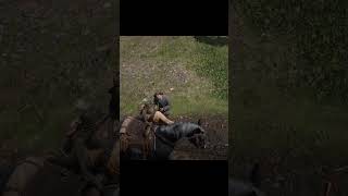 JUMP INTO A HORSE #rdr2 #reddeadredemption2