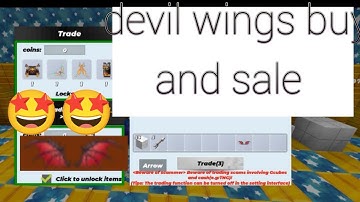 buy devil wings and sale  #blockman go#skyblock #