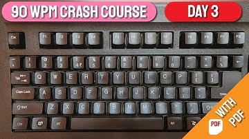 90 WPM Crash Course for English Typing - Day 3 | Free Typing Lessons | Tech Avi