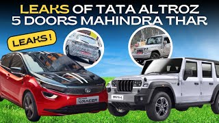 5 DOOR Thar & Tata Altroz Racer Leaks 🤯 - Leaks Of 5 Doors Thar & Tata Altroz