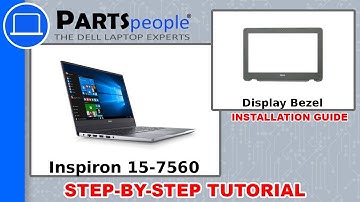 Dell Inspiron 15-7560 (P61F001) Display Bezel How-To Video Tutorial