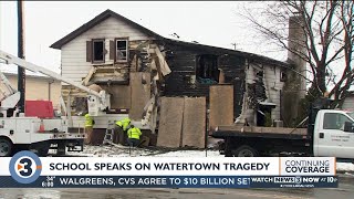 School district speaks on Watertown fire that left three students dead