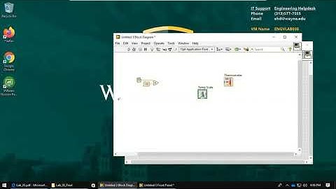 Lab 2  part 2: Sub VI  thermometer VI example