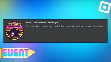 How to get SONIC’S RB BATTLES CHALLENGE BADGE in SONIC SPEED SIMULATOR | Roblox RB Battles Event