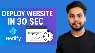 👉 Deploy Website in 30 Seconds | Free Hosting on Netlify (Step by Step Tutorial)