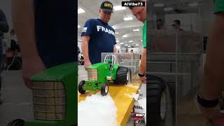 Mini John Deere Pulls Sled with NITRO Power! | Extreme RC Tractor Pulling Action