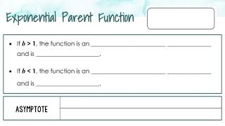 Exponential Parent Function
