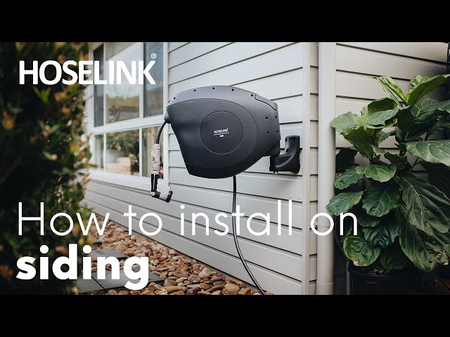 Hoselink USA - How to Install Our Retractable Garden Hose Reel on to Siding  