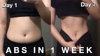 ABS IN 1 WEEK: Alexis Ren Workout (Guaranteed Result with proof) diet & tips, lose belly fat