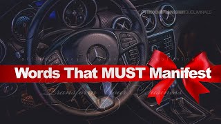 Words That MUST Manifest RESULTS, Subliminal Prayer [Audible]