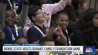 Durant Family Foundation hosts elementary school students at Bowie St. game | NBC4 Washington