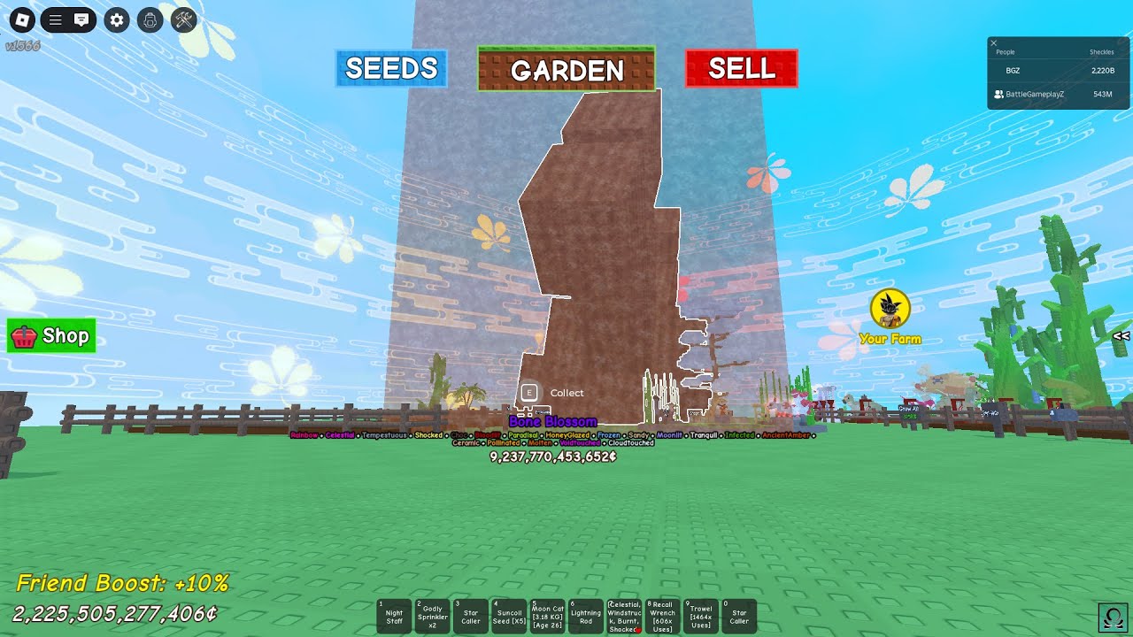 How to Make 1 Quadrillion Giant Bone Blossom in Grow a Garden - YouTube