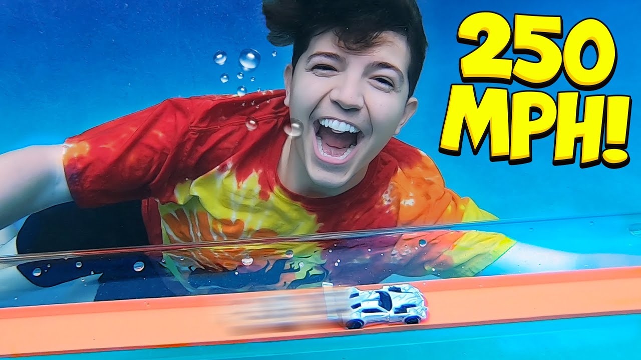 Download I Built the World's Fastest UNDERWATER Hot Wheels Track! (250 MPH)