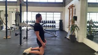 Full Kneeling Glute Thrust demonstration