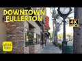 Downtown Fullerton &amp; Fullerton Train Station | 4K Walking Tour