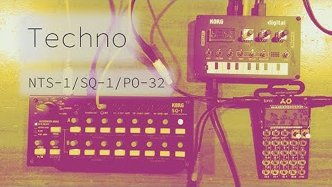 techno jam session with KORG SQ-1/NTS-1 + Pocket Operator PO-32