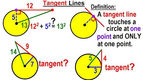 Geometry - Ch. 6: Circles (18 of 39) Tangent Lines