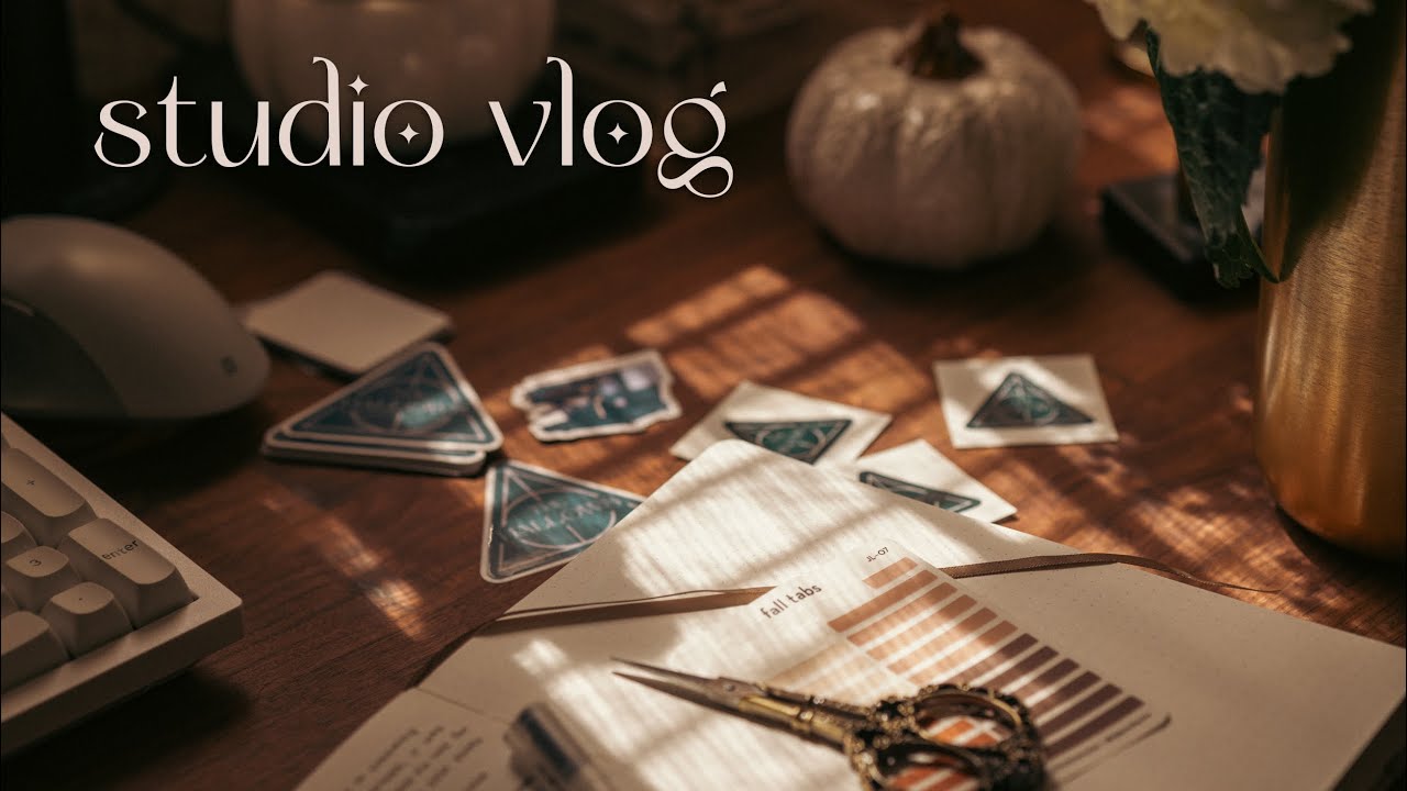 Designing, Drawing, and Restocking Stickers // Studio Vlog 003 - YouTube