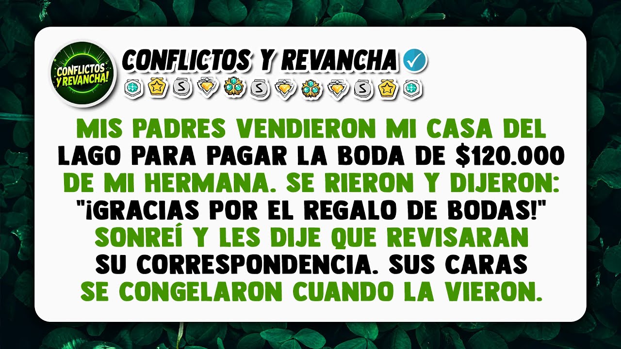 Mis Padres Vendieron Mi Casa del Lago para Financiar la Boda de $120.000 de Mi Hermana Sin Decírmelo