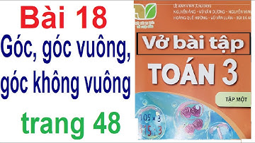 VỞ BÀI TẬP TOÁN 3 |BÀI 18: GÓC, GÓC VUÔNG, GÓC KHÔNG VUÔNG |SÁCH KẾT NỐI TRI THỨC