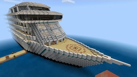 Minecraft cruise ship tutorial part 2