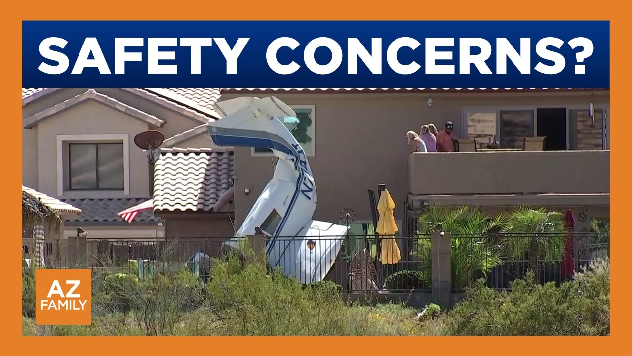 Neighbors express concern after small plane hits two homes in North Phoenix