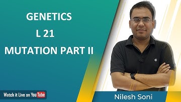 MUTATION PART II | CSIR LIFESCEINCE | GATE | RJSET | MHSET | NILESH SONI