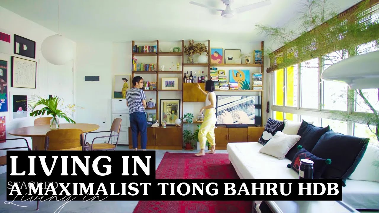 Inside A Mid-Century Modern Eclectic 1,001 Sqft Resale HDB In Tiong Bahru | Stacked HDB Home Tour